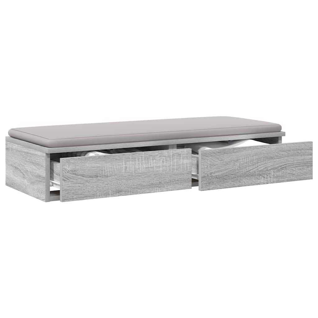 Bed Drawers Grey sonoma 100 x 36.5 x 16.5 cm Engineered wood